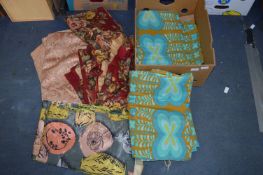 Box of Vintage Curtains