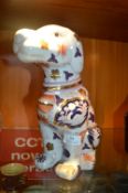 Crown Derby Style Seated Dog