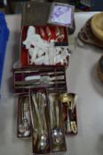 Cutlery Canteen and Assorted Silver Plated Cutlery