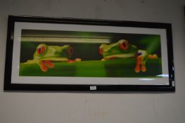 Framed Photo Print of Two Tree Frogs