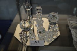 Ten Swarovski Crystal Animals, etc.