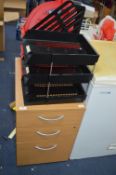 Three Drawer Home Office Filing Cabinet plus Conte