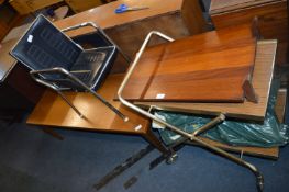 Retro Trolley Coffee Table, Firescreen, and a Viny