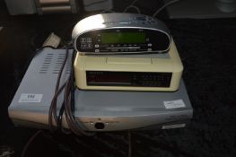 Robert Radio Alarm Clock and Sony Digi Clock