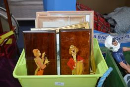 Framed Prints and Pictures Including Two Clown Pla