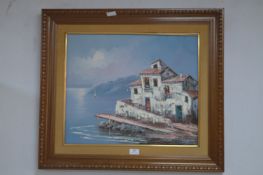 1970's Continental Oil on Canvas Seascape