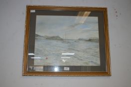 Gilt Framed Watercolour - Seascape