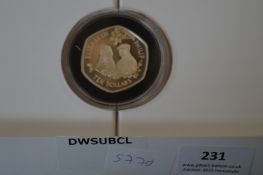 Diamond wedding Anniversary Silver Proof Coin $10