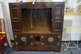 Chinese Cabinet with Brass Fittings