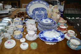 Victorian Pottery Including Albany Fleur Bleu Part