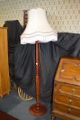 Mahogany Effect Standard Lamp
