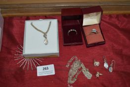 Silver Pendants, Rings, Ear Studs, etc.