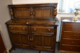 Dark Oak Court Cupboard