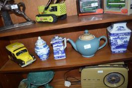 Four Ringtons Teapots and a Denby Teapot