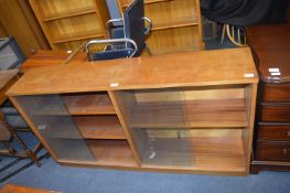 Retro Teak Glazed Front Bookcase