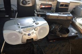 Philips Portable CD Player, GC Radio, etc.