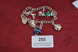 Small Silver Charm Bracelet