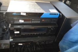 Audio Items Including Bench Amplifier, Onkyo Tuner