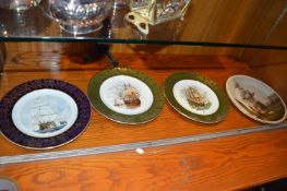 Four Maritime Shipping Wall Plates Including The V
