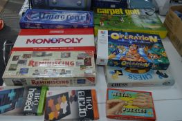 Board Games; Monopoly, Operation, etc.