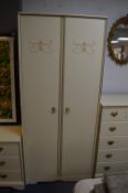 Cream Painted Single Wardrobe