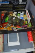 1960's Play Garage and Toy Cars; Dinky, Corgi, etc