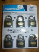 *Pack of Six Padlocks