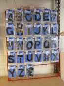 *Rack of Adhesive Letters