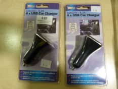 *Two 4x USB Car Chargers
