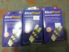 *Three Alcohol Breathalyser Twin Packs