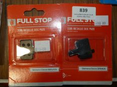 *Two Full Stop Disc Pads
