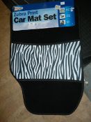 *Zebra Print Mat Set