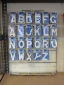 *Rack of Adhesive Letters