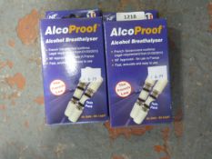 *Two Alcohol Breathalyser Twin Packs