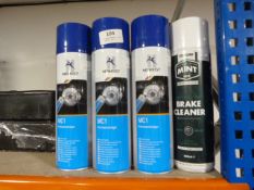 *Four Tins of Brake Cleaner