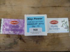 *Ice Scrapers and a Box of 10 Car Key Batteries