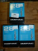 *Three Impac 28-700c Inner Tube