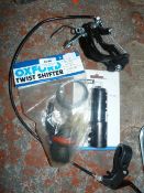 *Twist Shifter, Handlebar Riser and a Brake Assemb