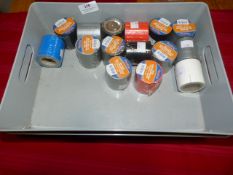 *Two Plastic Trays and a Quantity of Waterproof Ta