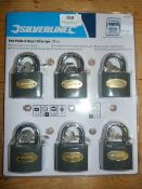 *Pack of Six Padlocks