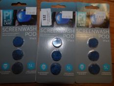 *Three Packs of Two Screen Wash Pods