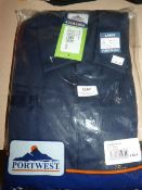 *Navy Portwest Boiler Suit Size: Large