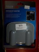 *Polco Twin Socket USB Adapter
