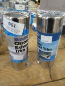 *Two Chrome Exhaust Trims 45mm and 51mm