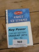 *Ice Scrapers and a Box of 10 Car Key Batteries