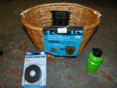 *Bicycle Basket, Water Bottle and Double Sided Tap