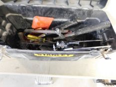 *Stanley tool box with contents