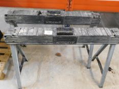 *Pair of trestle benches