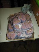 *50 Stitch On Heart Sequin Panels