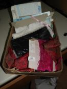 *Box of MIxed Haberdashery Including Ribbons, Lace